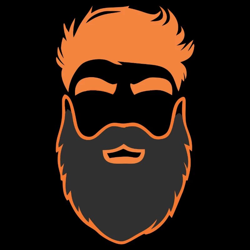 Nerd Bart Männer mit Bärten
