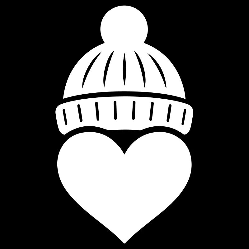 Herz Winter Mütze Liebe