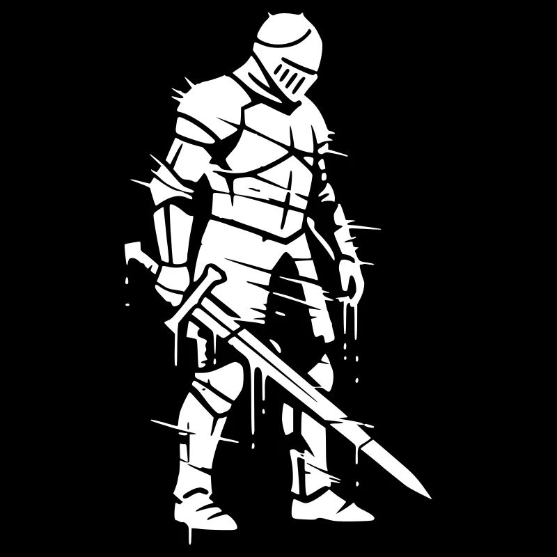Knight Graffiti Streetwear Vector