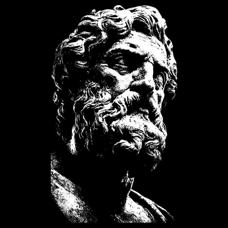 Pure Stoicism – Ancient Philosopher's Portrait