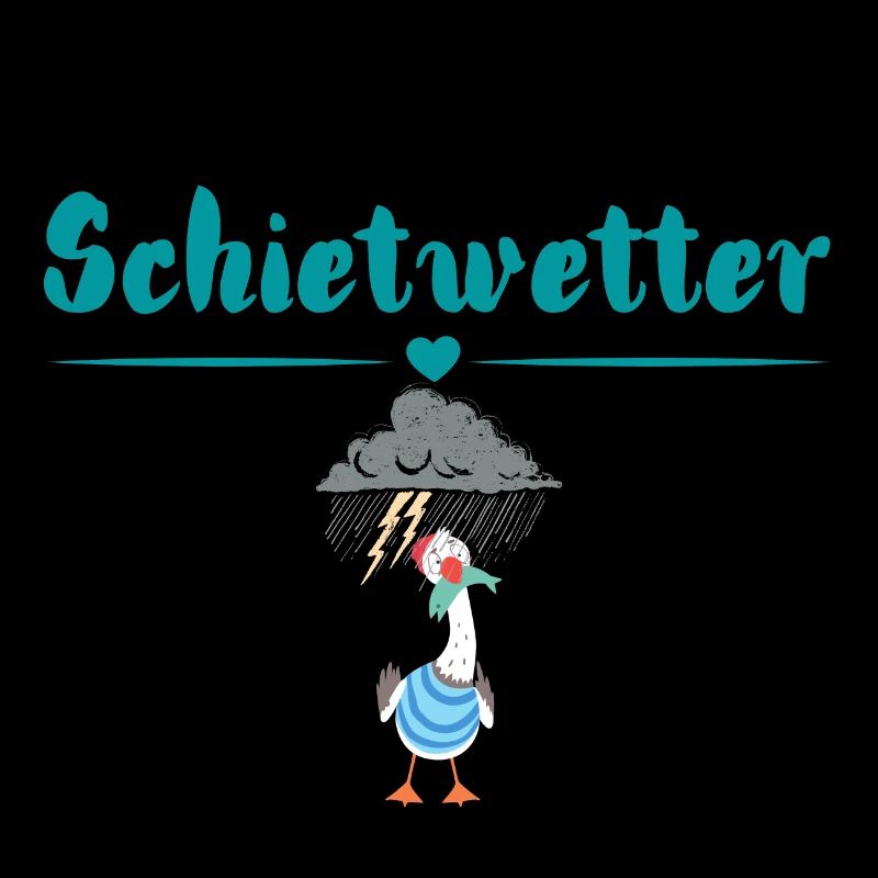 Schietwetter möwe. Maritime Mode