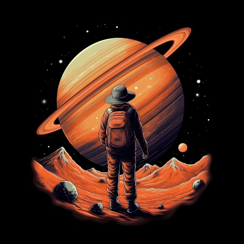 Errance dans l’univers - Œuvre d’art surréaliste