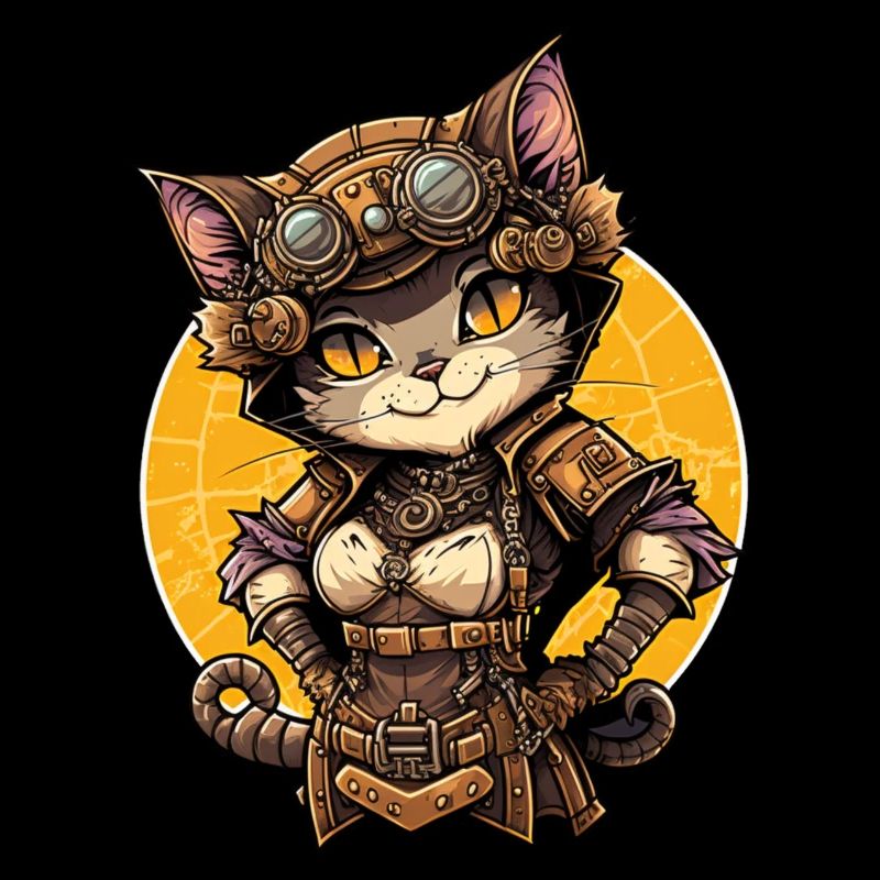 Chat Steampunk