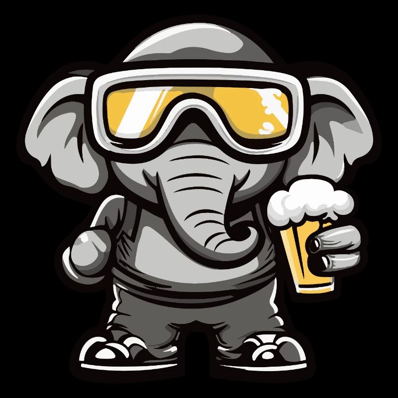 Mammut Apres Ski Bier Comic