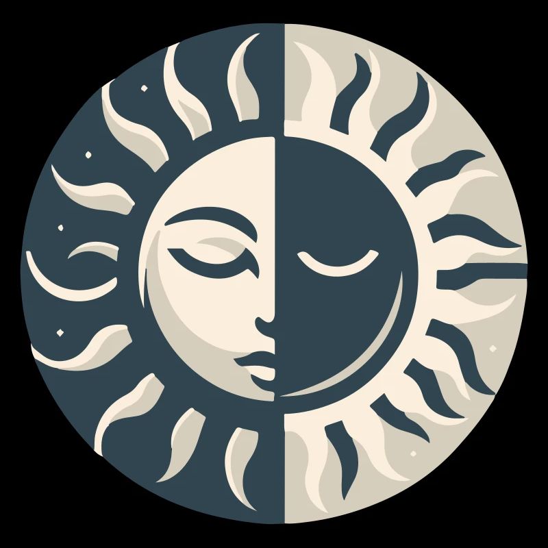 Sun & Moon - Minimalist Harmony 2