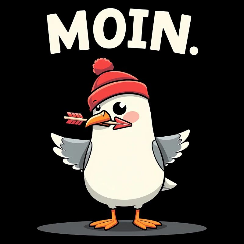 Moin Möwe Dart mit Dartpfeil
