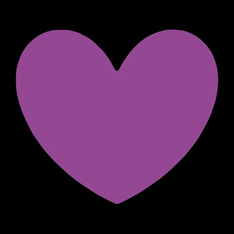 Coeur Violet Noir Saint Valentin