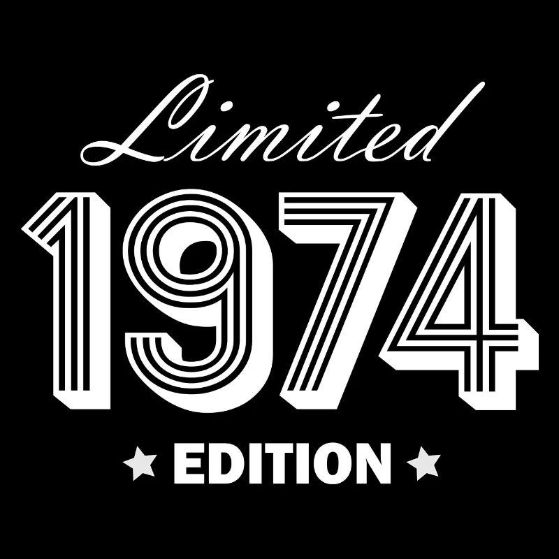 Limité 1974 Année de naissance Anniversaire Hommes Cool