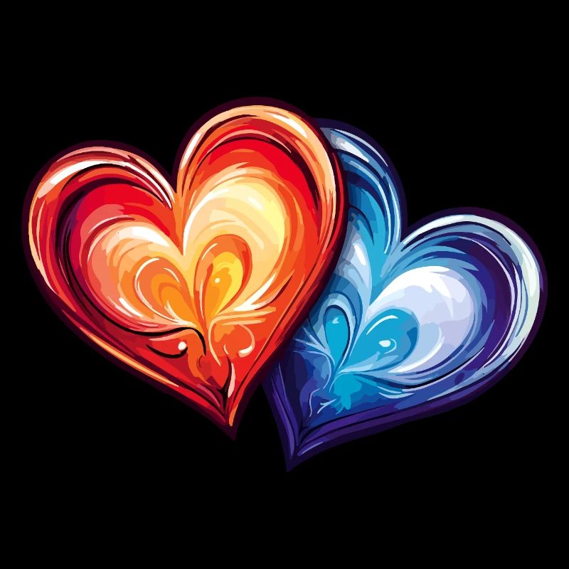Bunte Herzen