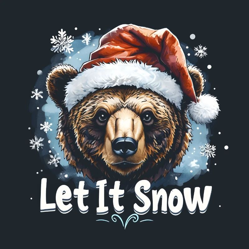 Let It Snow – Christmas Bear Design