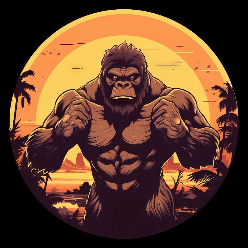 Sonnenuntergangslegenden: Gorilla trifft Yeti