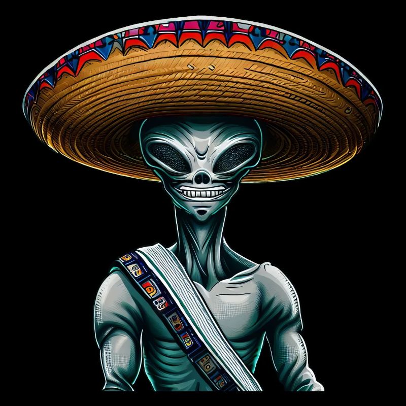 Mexikanischer Außerirdischer Sombrero