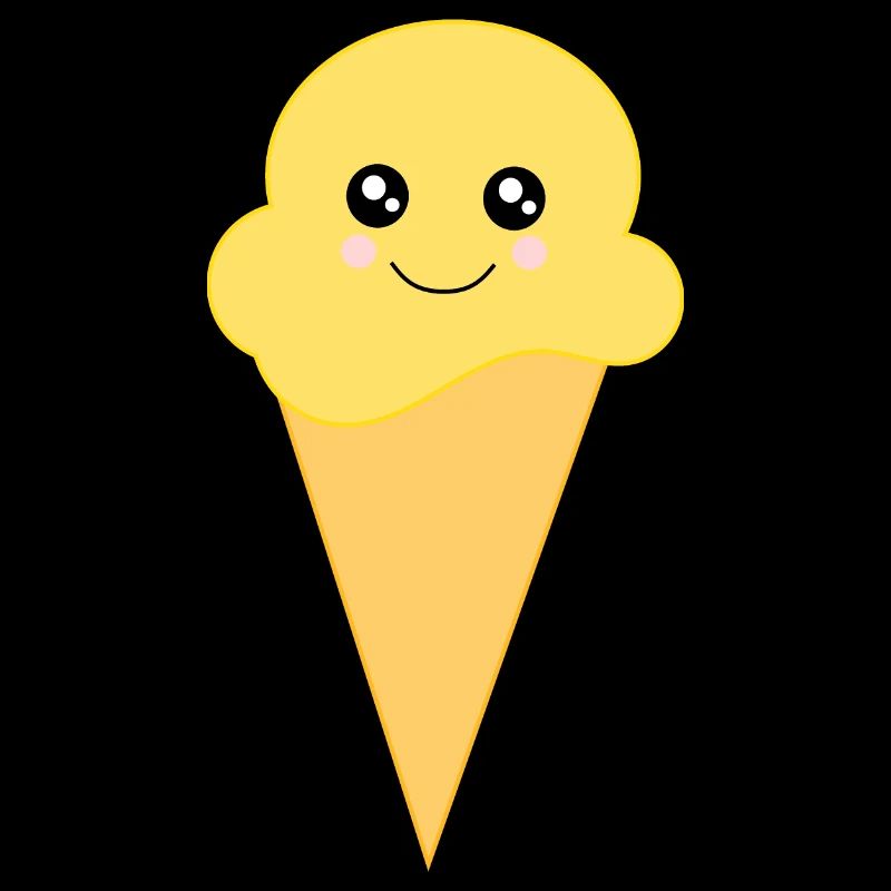 Kawaii Eis Kawaii Vanille Kawaii Eiscreme