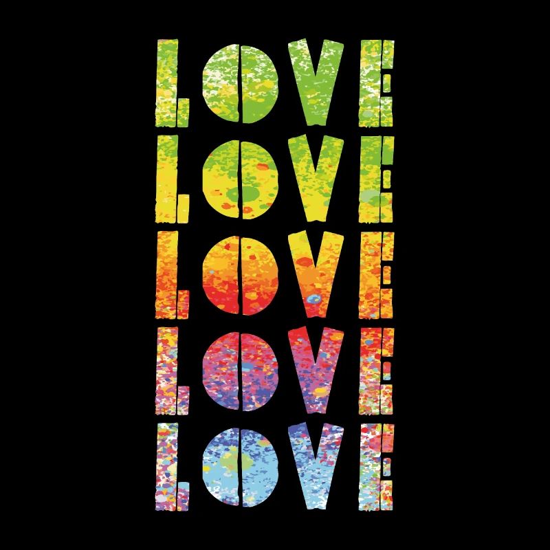Love with gradient color