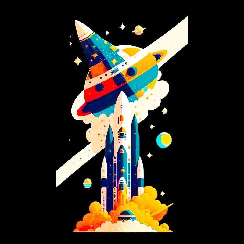Vue de l’espace / Fusée 02