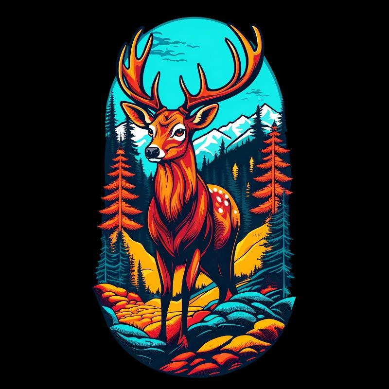 Cerf dans la forêt - Waidmannsheil