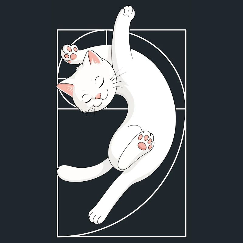 Fibonacci Spiral Cat