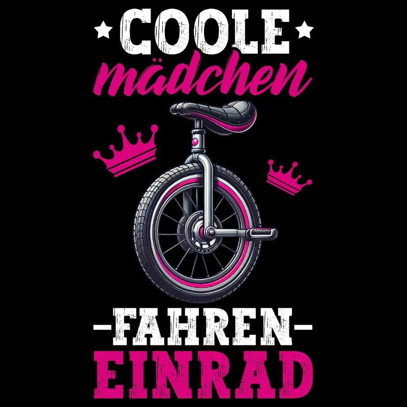 Coole Mädchen Fahren Einrad