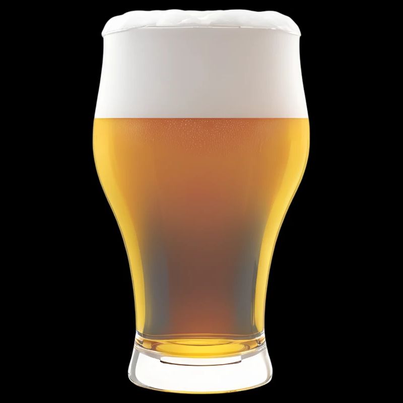 Biergradienten Glas mit Schaum