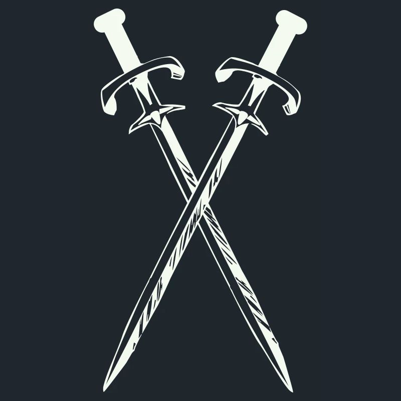 Deux épées en croix