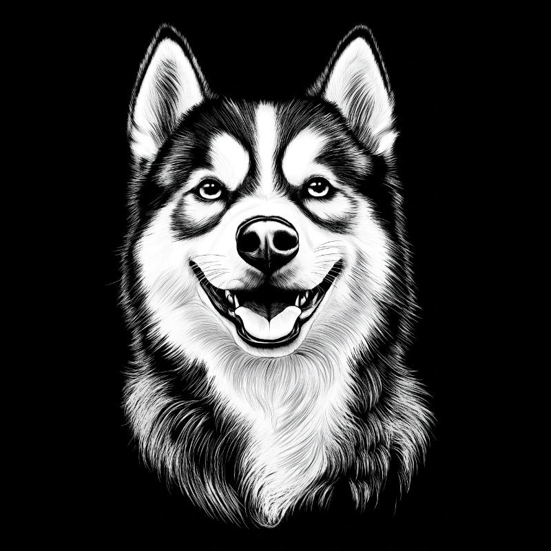 Siberian Husky Portrait Hund Hunde