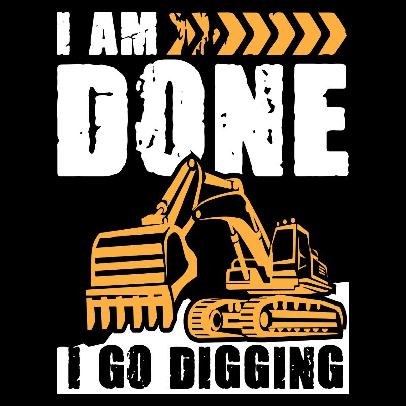 Je vais creuser une excavatrice