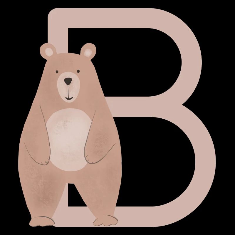 B - BÄR - ABC, Alphabet, Buchstabe, Tier, Name