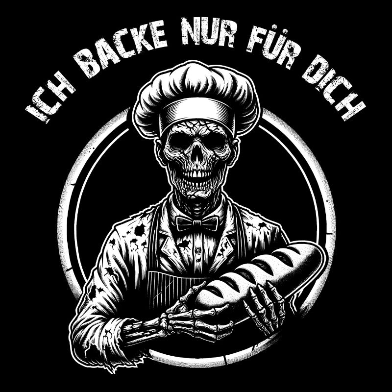 Ich backe für Dich gruseliger Bäckerzombie