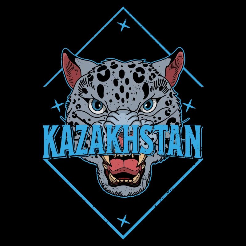 Kasachstan Souvenir Herkunft Schneeleopard