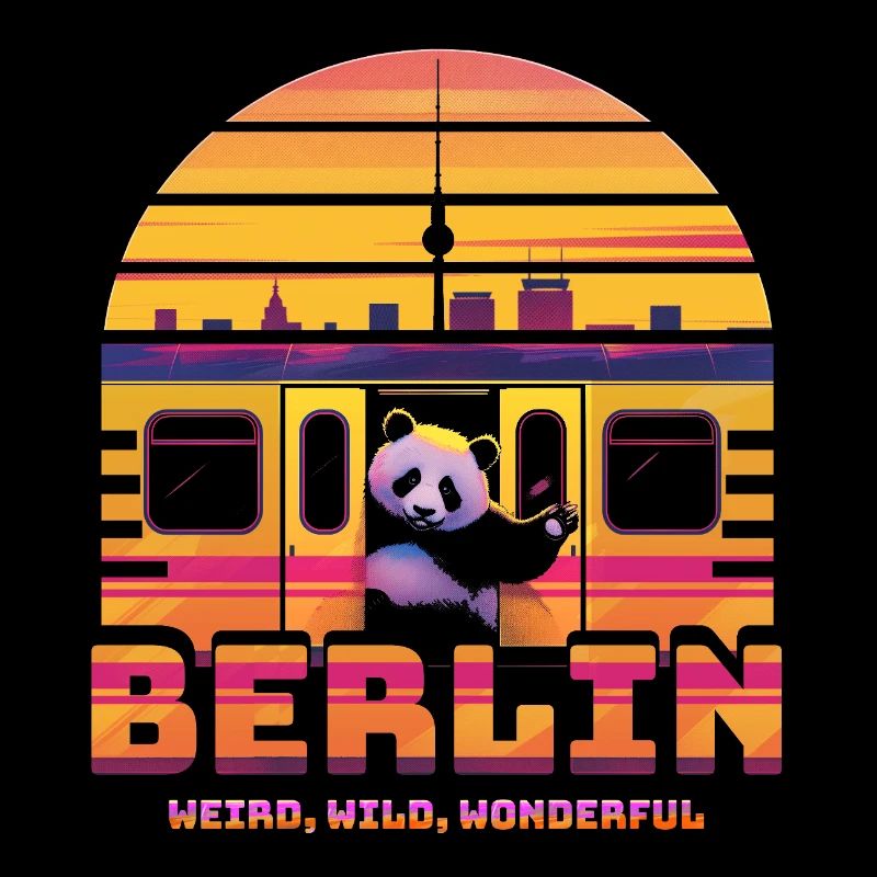 Berlin S-Bahn Vibes - Édition Rétro Sunset Stencil