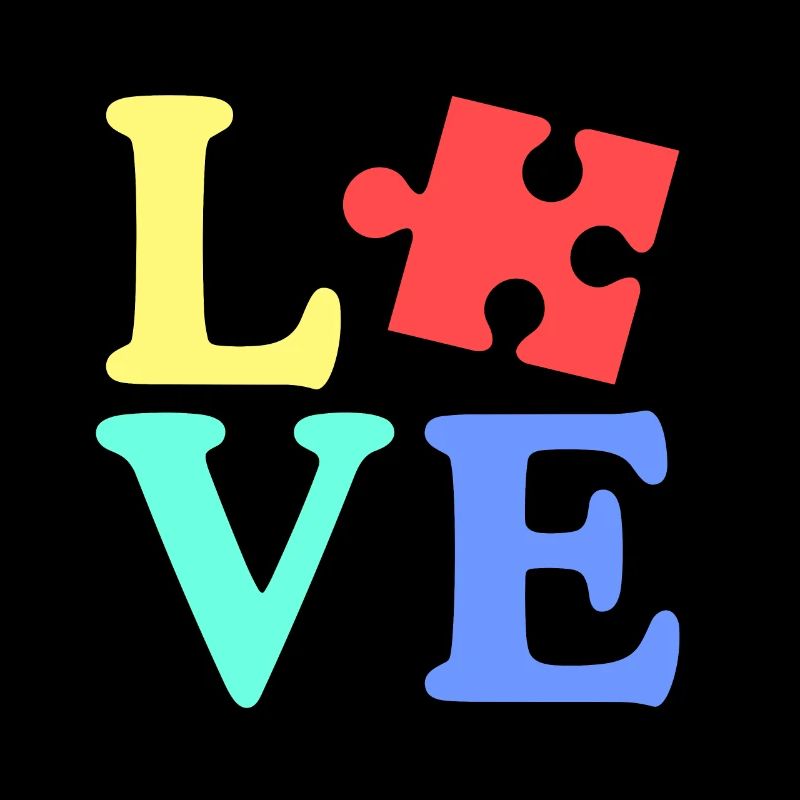 Herz-Autismus-Bewusstseins-Puzzle