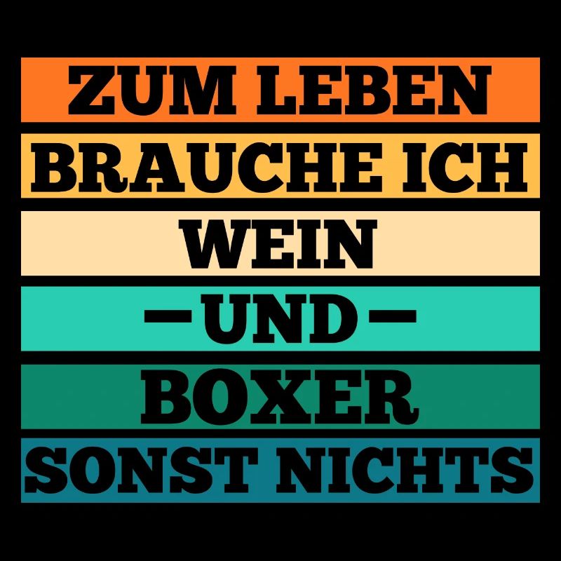 Hund Wein Deutscher Boxer