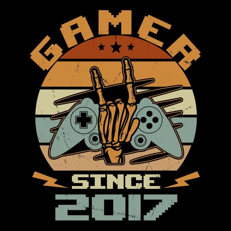 Gamer Since 2017 - Gaming Birthday Gift 2017