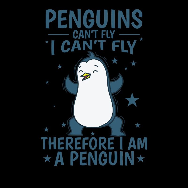 Les pingouins ne peuvent pas voler Je suis un oiseau pingouin