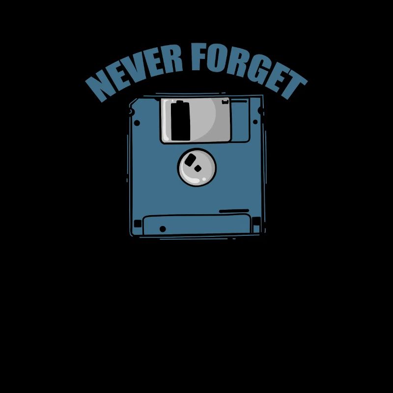 Never Forget Floppy Disk Retro Memory Module