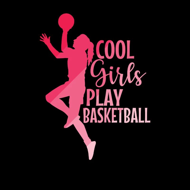 Les filles cool jouent au basket-ball Mädchen