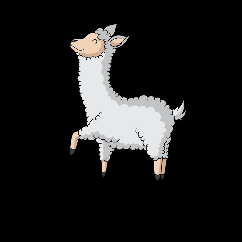 Lama heureux et détendu