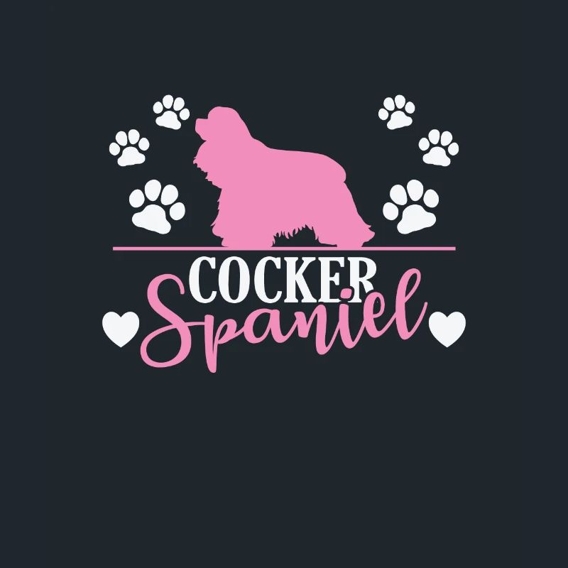 Cocker Spaniel avec empreinte de patte