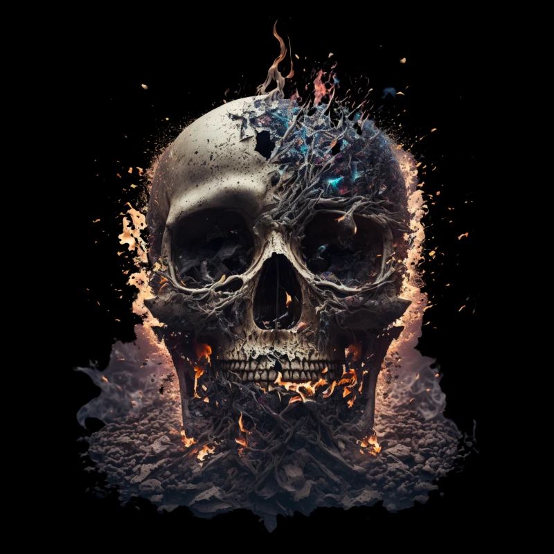 Skull And Bones Baptised In Flames III