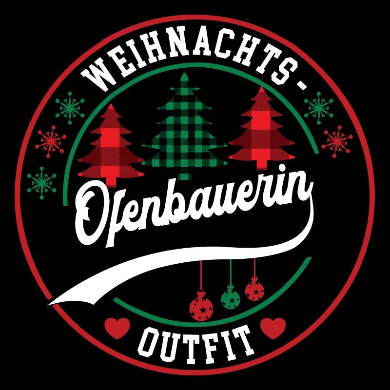 Ofenbauerin Weihnachten Ofenbau XMAS Outfit