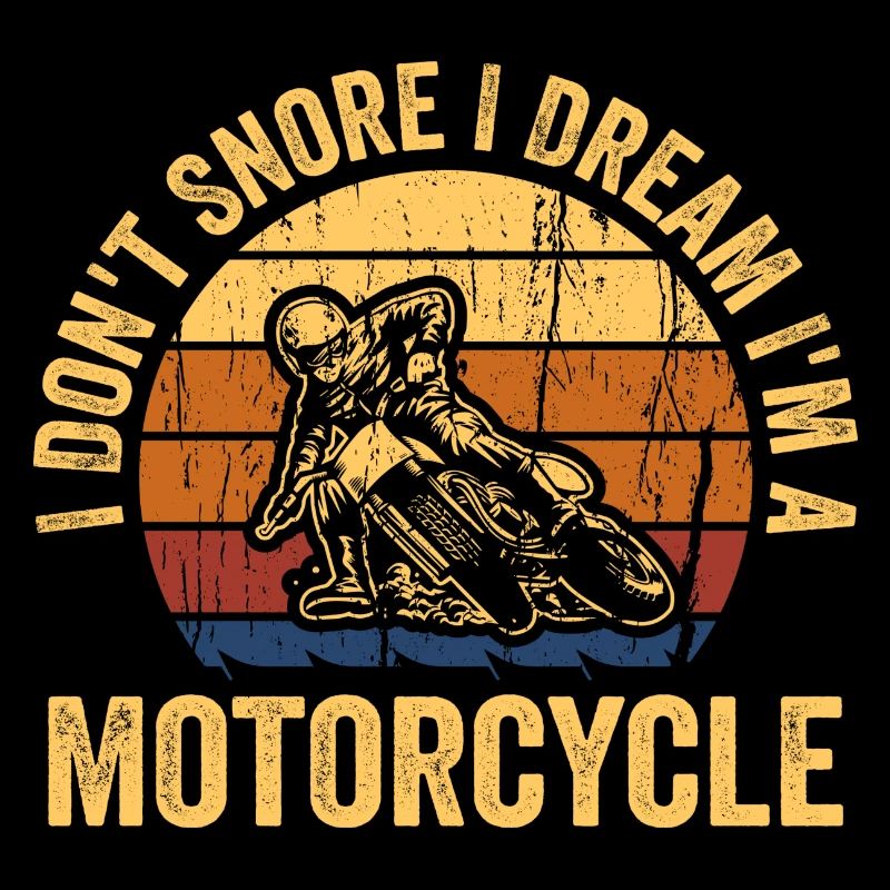 Ich schnarche nicht, ich träume, ich bin ein Motorrad