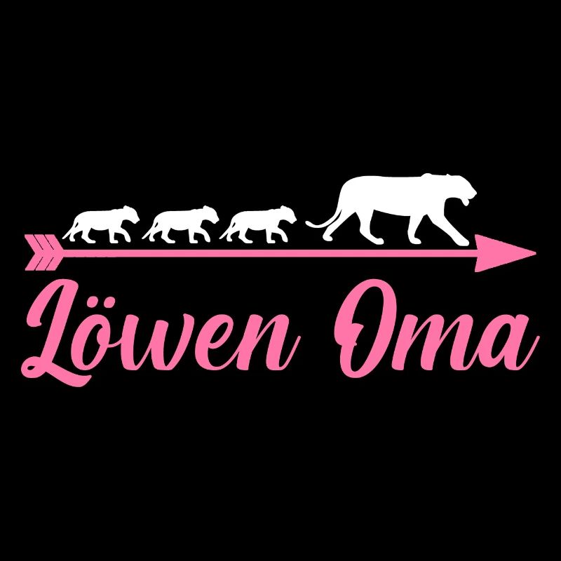 Großmutter Löwen Oma
