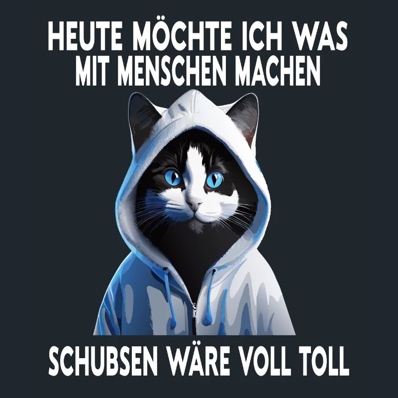 Heute möchte ich was mit Menschen machen Schubsen