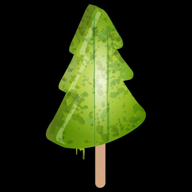 leuchtendes Weihnachtsbaum Eis in Tannenbaum grün