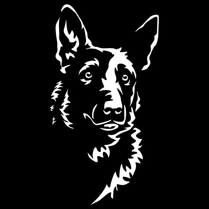 Malinois Kopf "Black Edition"