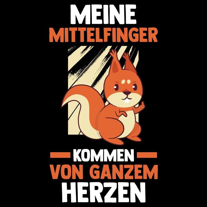 Eichhörnchen Mittelfinger
