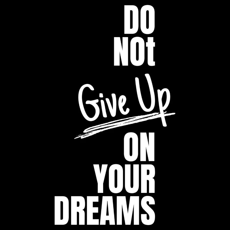 Vêtements de motivation | N’abandonnez pas | Citer