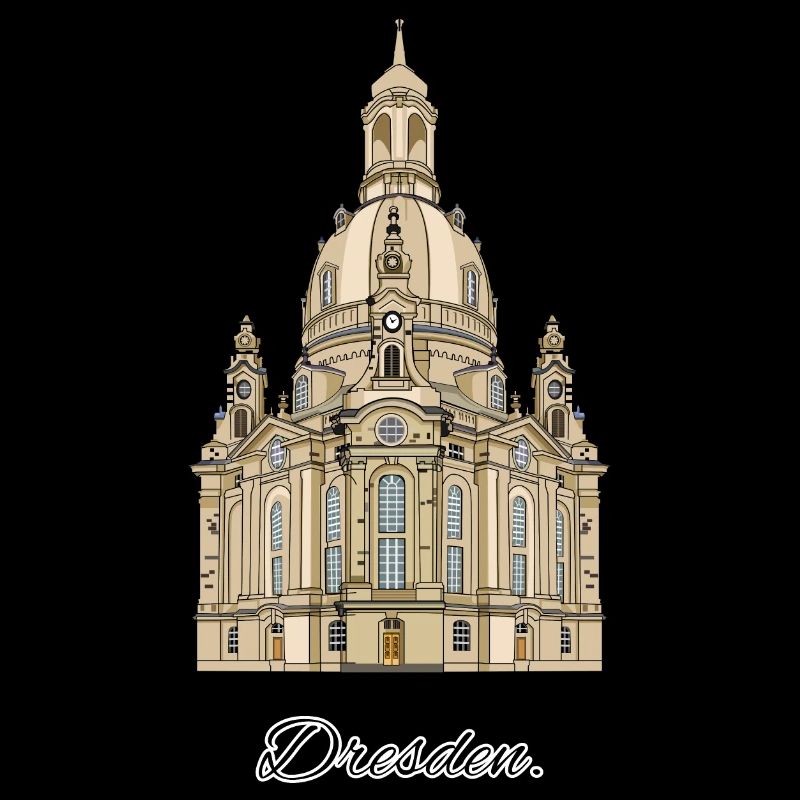 Frauenkirche // Dresde // Illustration