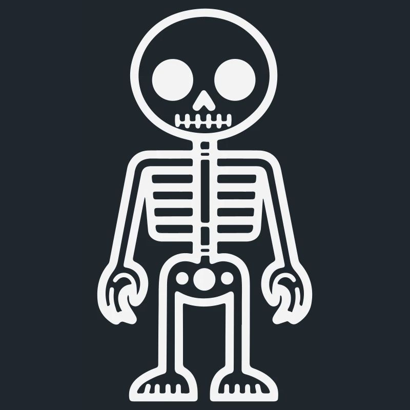 Conception squelette de style rétro