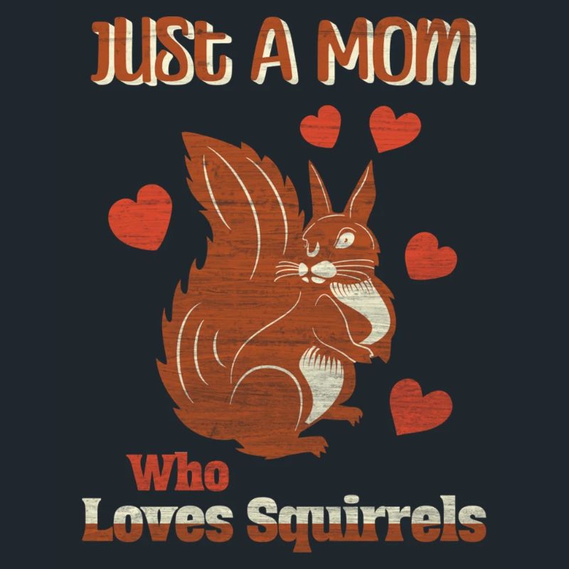 Nur eine Mutter, die Eichhörnchen liebt